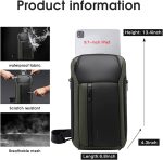 BANGE Sling Bag, Waterproof Men's Chest Bag Shoulder bags Crossbody Sling Backpack for Men… - Image 3